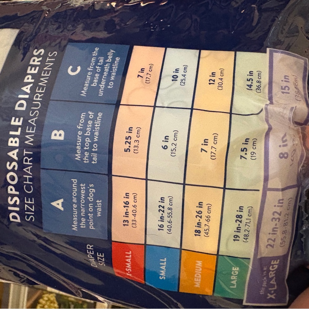 Top Paw Disposable Diapers for Dogs - XL - Picture 2 of 4